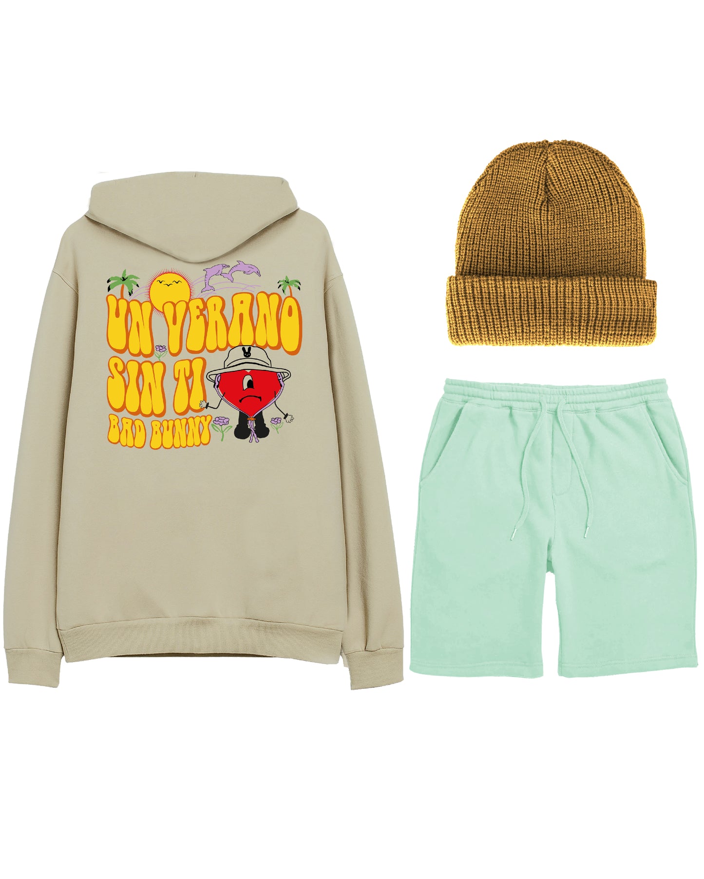 CONJUNTO STYLE  (SUDADERA + SHORT + GORRO)