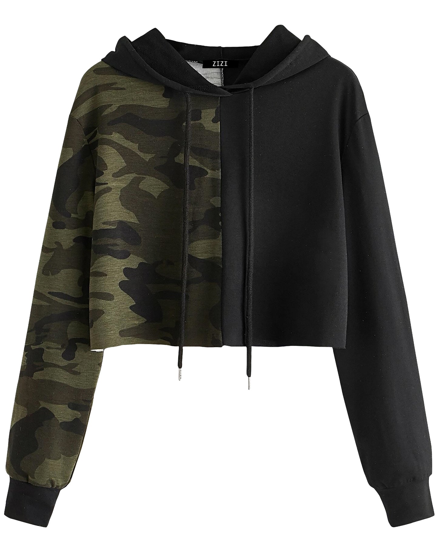 CROP HOODIE MILITAR
