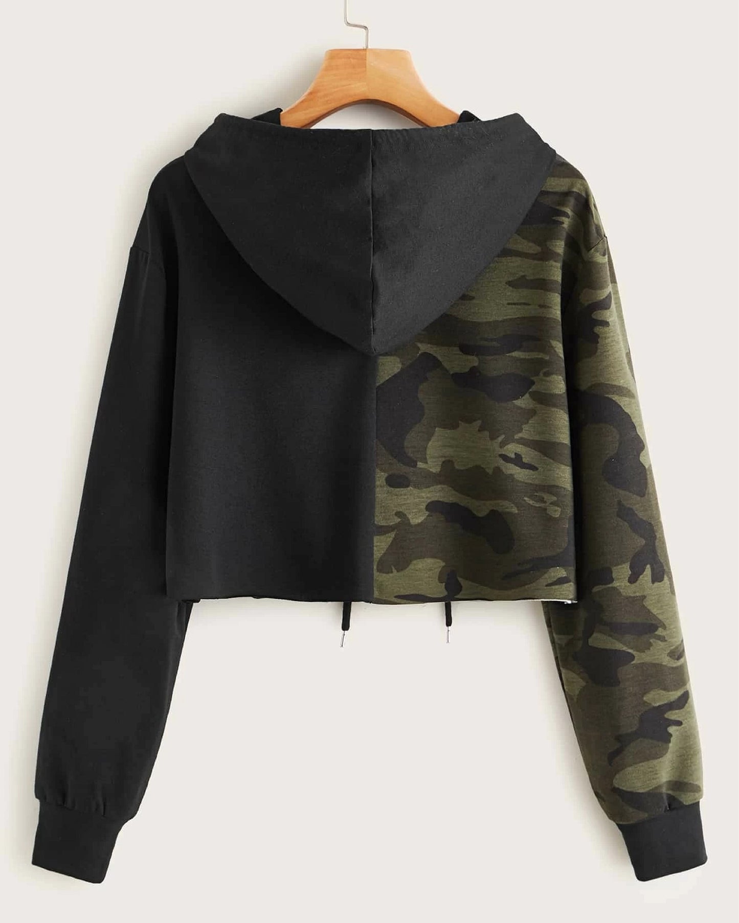 CROP HOODIE MILITAR