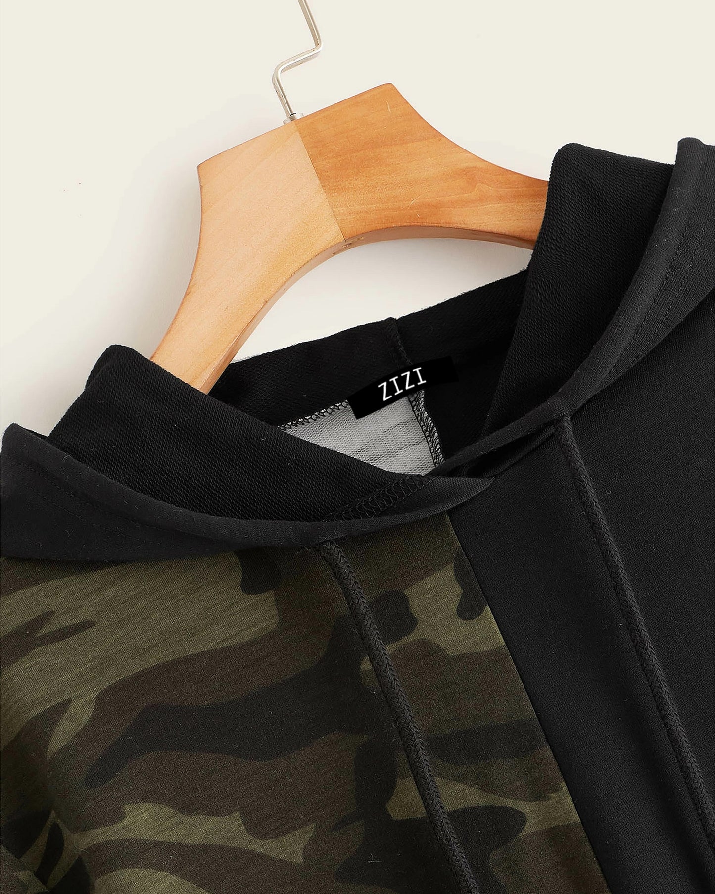 CROP HOODIE MILITAR