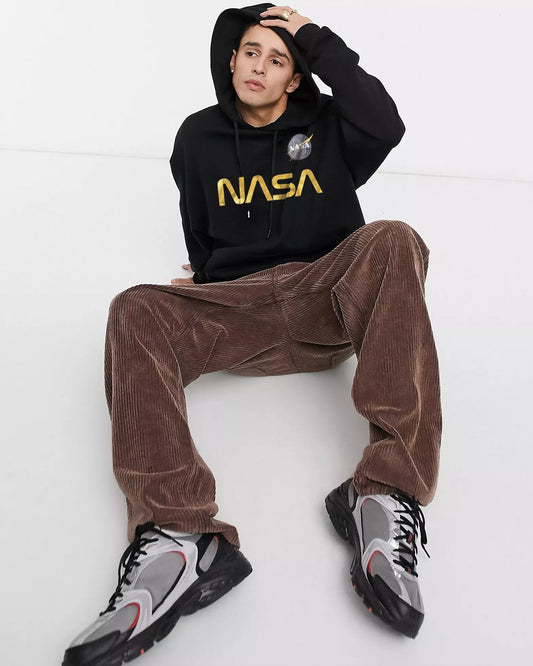 HOODIE NASA NEGRO GOLD