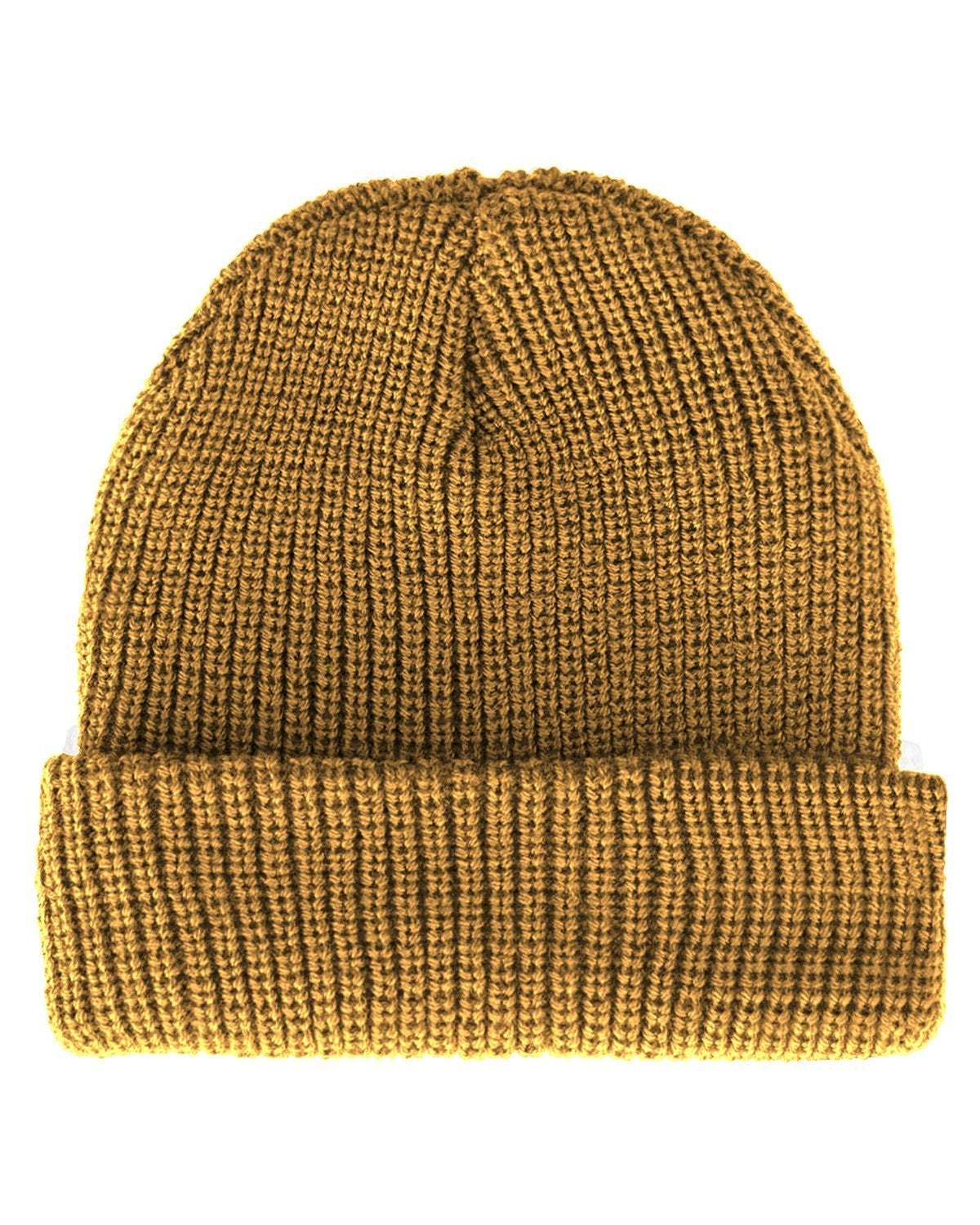 GORRO DE LANA - MOSTAZA