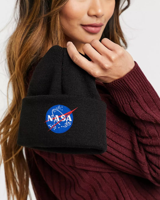 GORRO DE LANA NASA - NEGRO