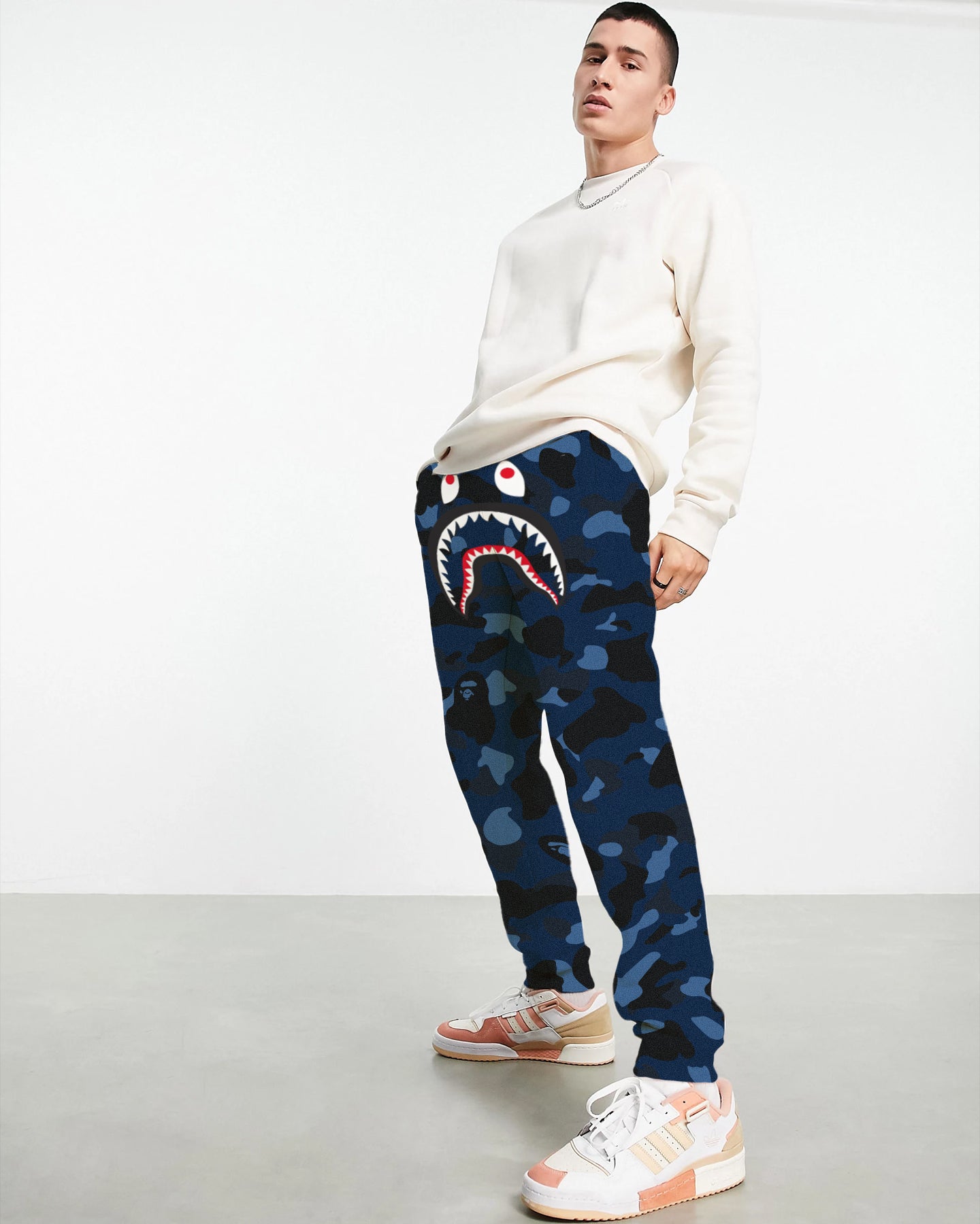 JOGGER BAPE AZUL SHARK