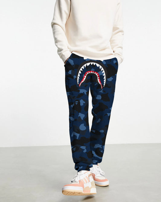 JOGGER BAPE AZUL SHARK