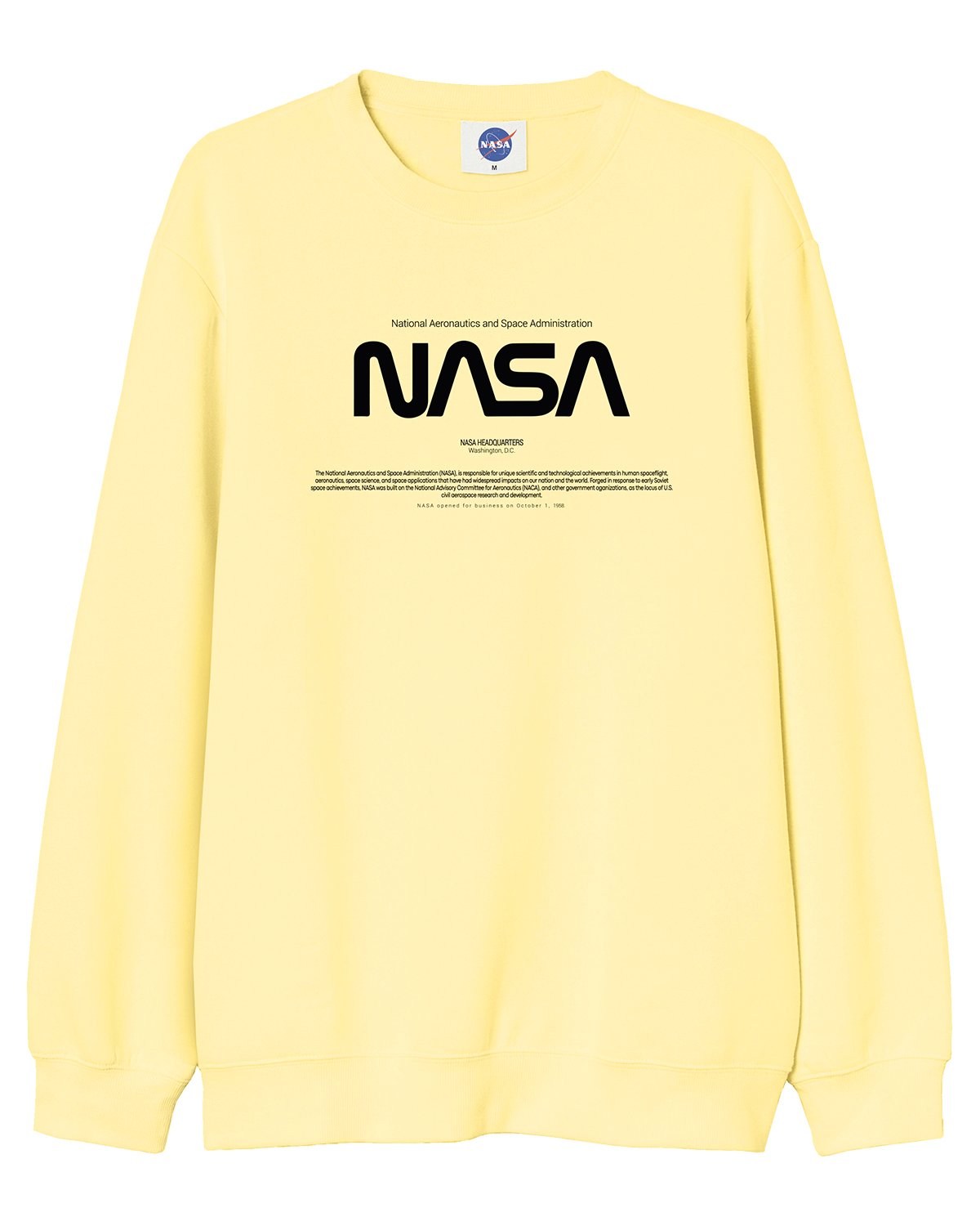 BUZO SIN CAPUCHA NASA AMARILLO