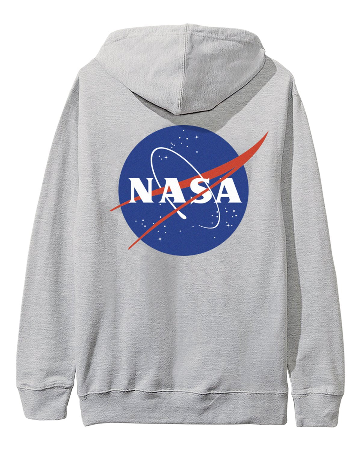 HOODIE NASA GRIS  LOGO AZUL